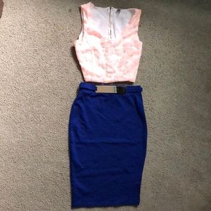 ❄️Beautiful Blue High Waisted Skirt❄️ NWOT